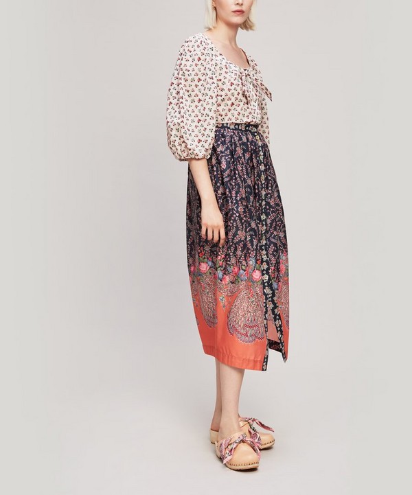 Liberty - Renee Tana Lawn™ Cotton Button-Up Midi Skirt image number null
