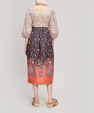 Liberty - Renee Tana Lawn™ Cotton Button-Up Midi Skirt image number 2