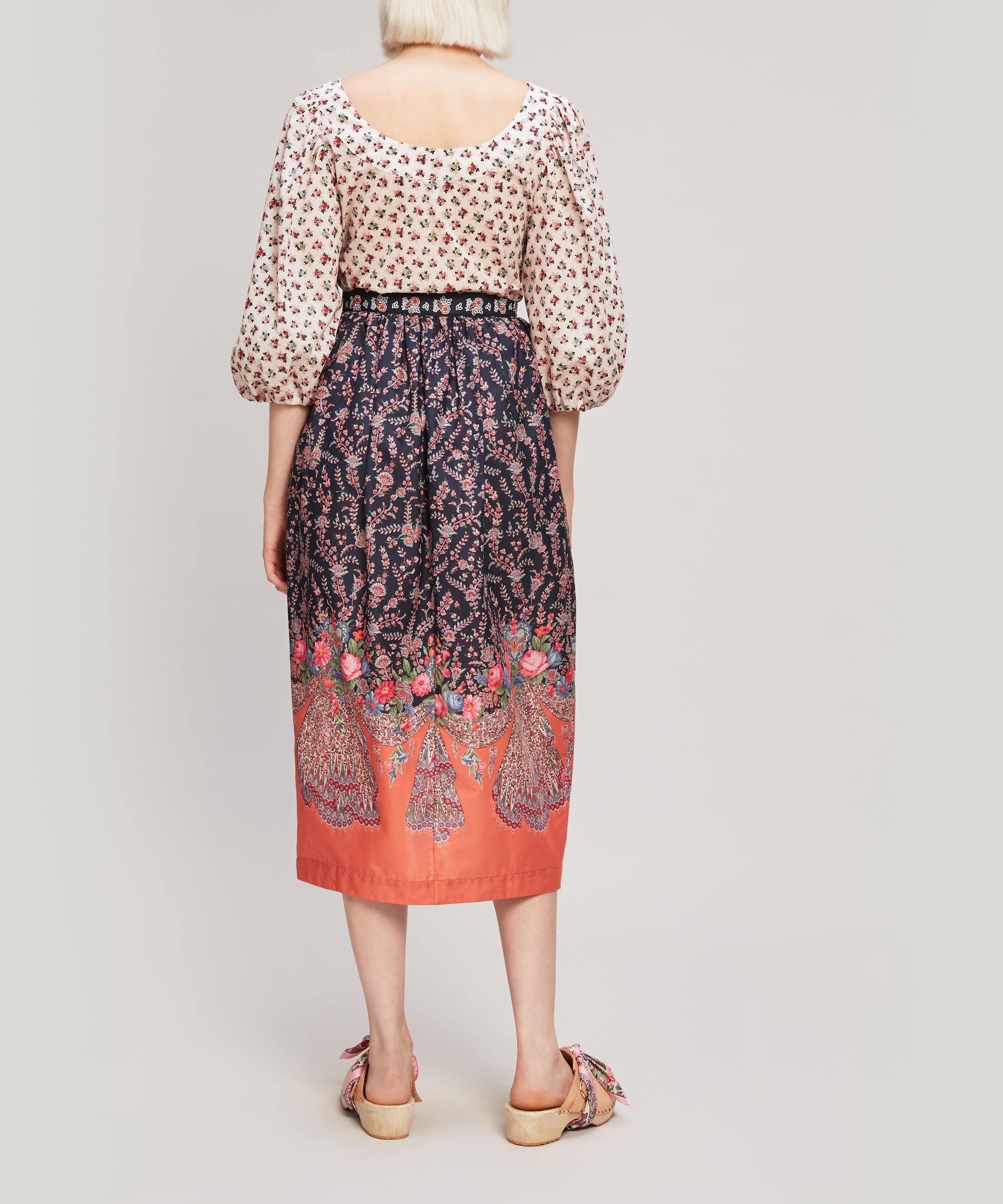 Liberty - Renee Tana Lawn™ Cotton Button-Up Midi Skirt image number 2