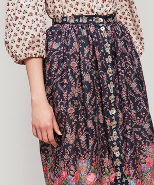 Liberty - Renee Tana Lawn™ Cotton Button-Up Midi Skirt image number 3