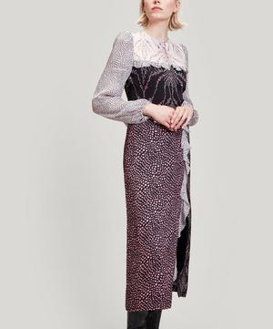 Liberty - Vita Satin and Georgette Sleeved Dress image number 1