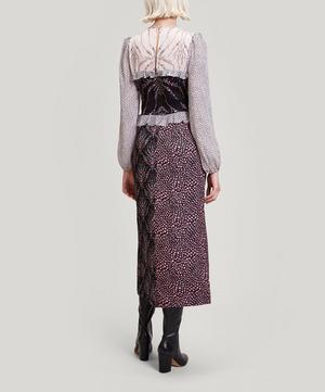Liberty - Vita Satin and Georgette Sleeved Dress image number 4