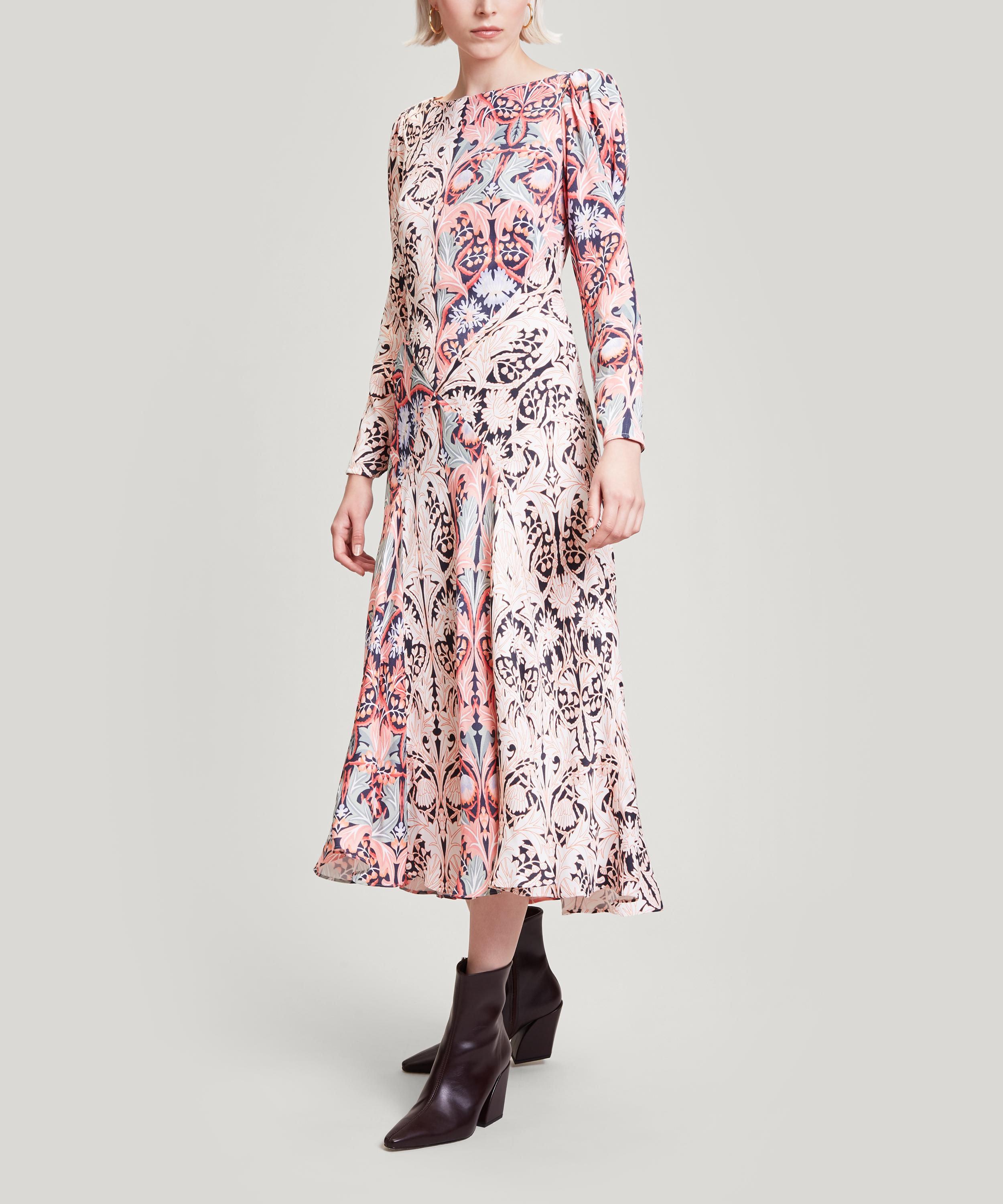 May Crepe Long-Sleeved Dress