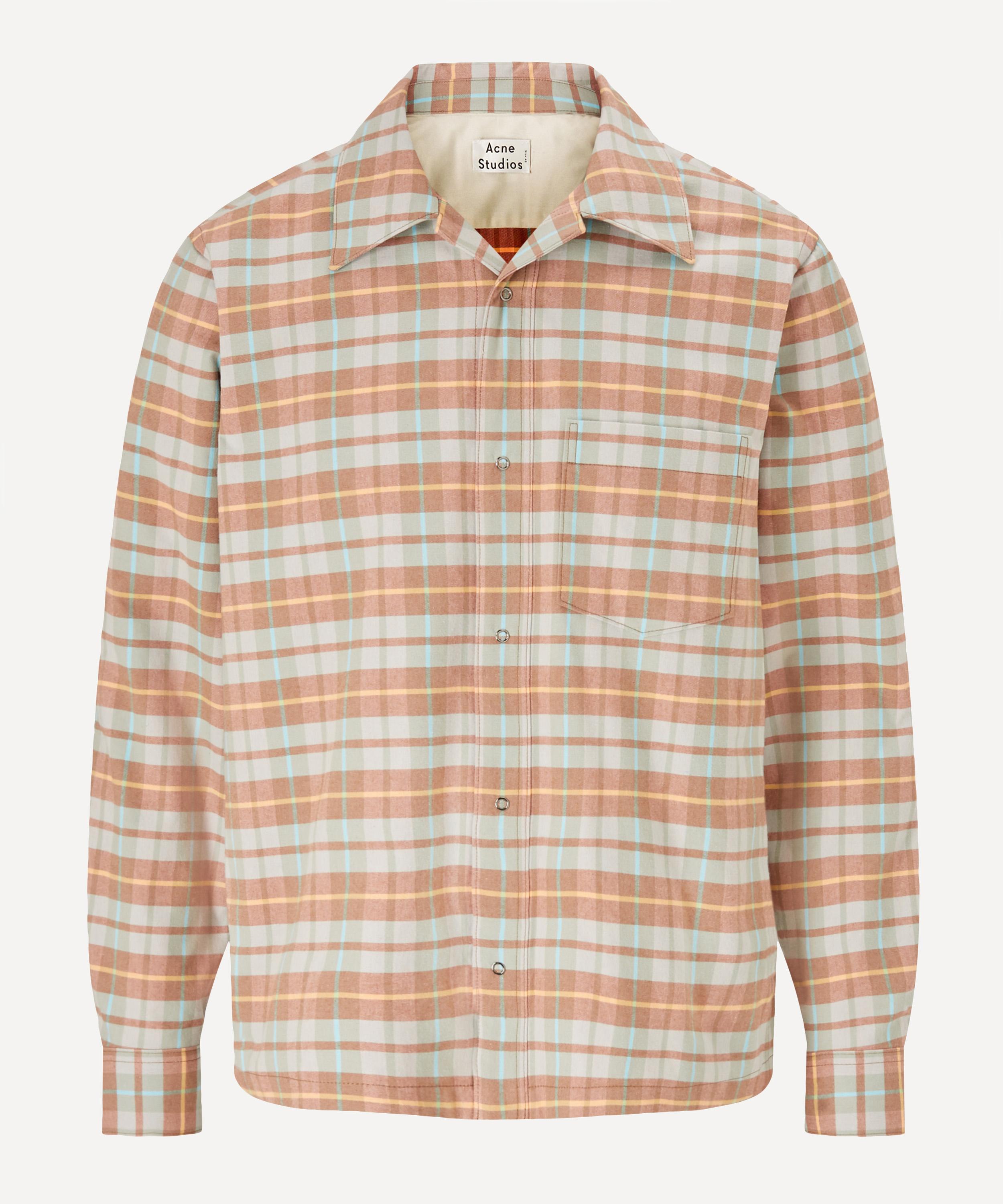 acne studios flannel shirt