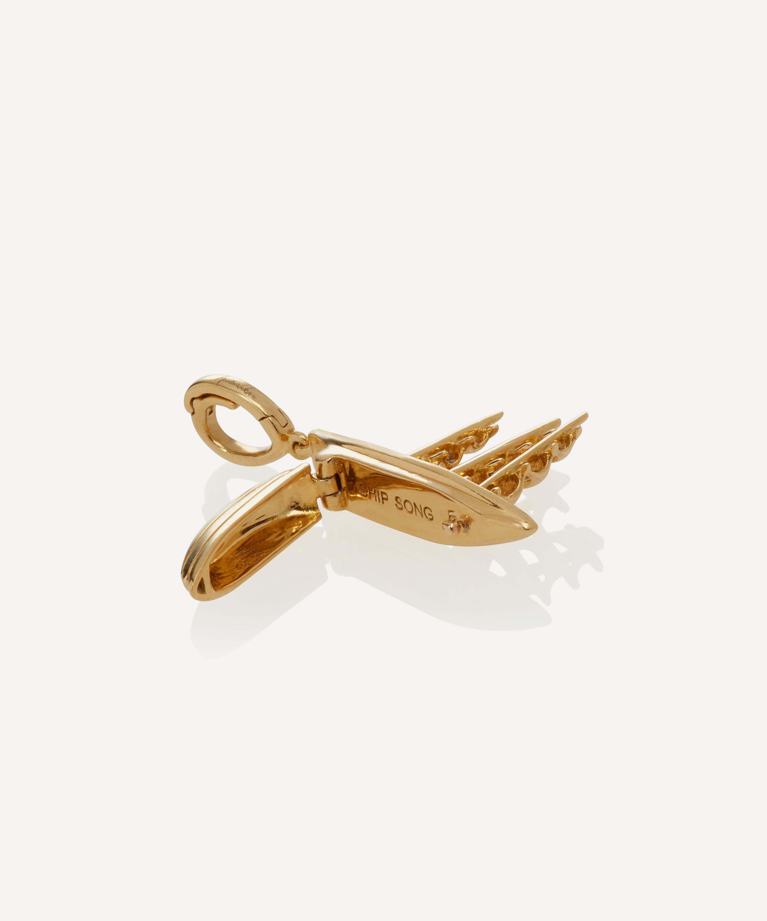 Annoushka - x The Vampire's Wife 18ct Gold 'The Ship Song' Charm image number 1