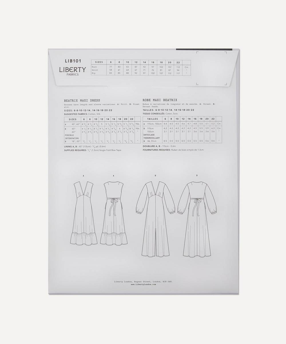 Liberty Fabrics- Beatrix Maxi Dress Sewing Pattern image number 1