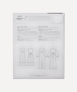 Liberty Fabrics - Beatrix Maxi Dress Sewing Pattern image number 1