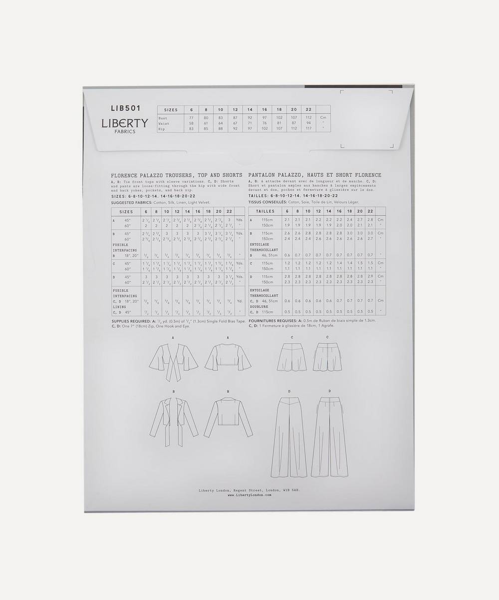 Liberty Fabrics- Florence Palazzo Suit Sewing Pattern image number 1