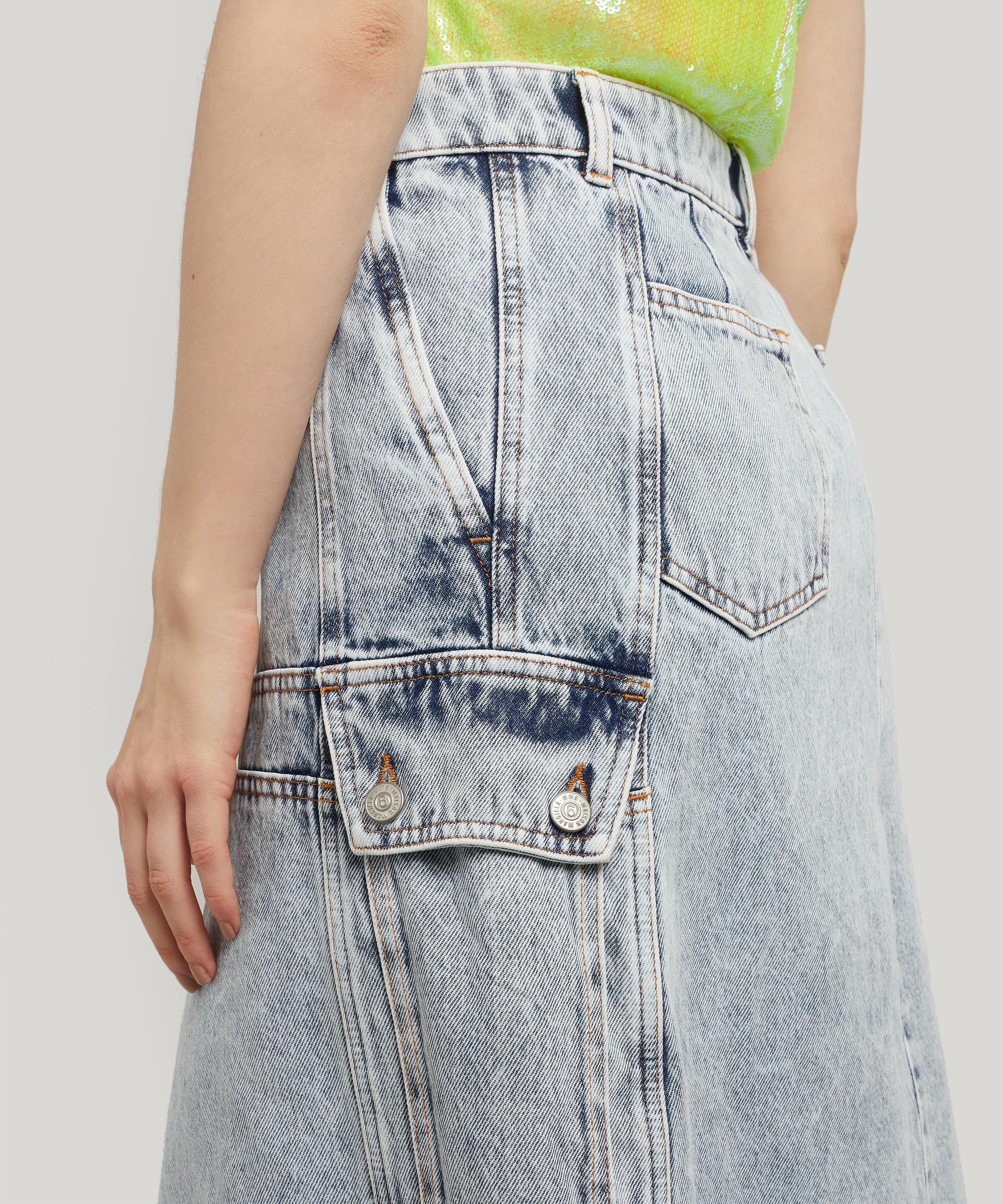mm6 denim skirt