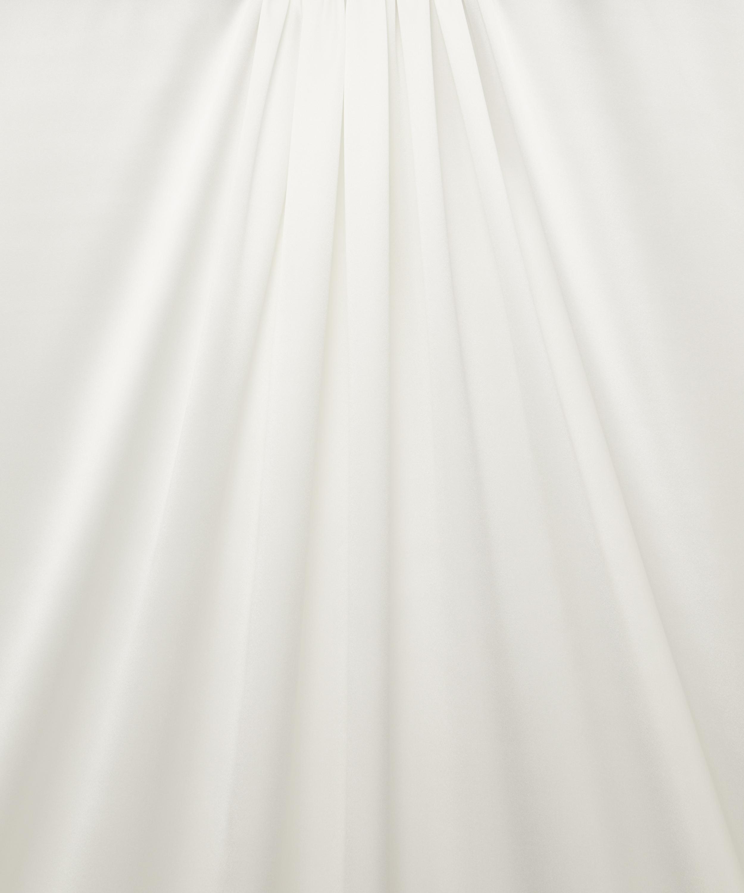 Liberty Fabrics - Ice White Plain Silk Satin image number 2