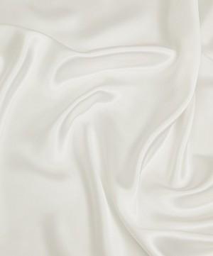 Liberty Fabrics - Ice White Plain Silk Satin image number 3