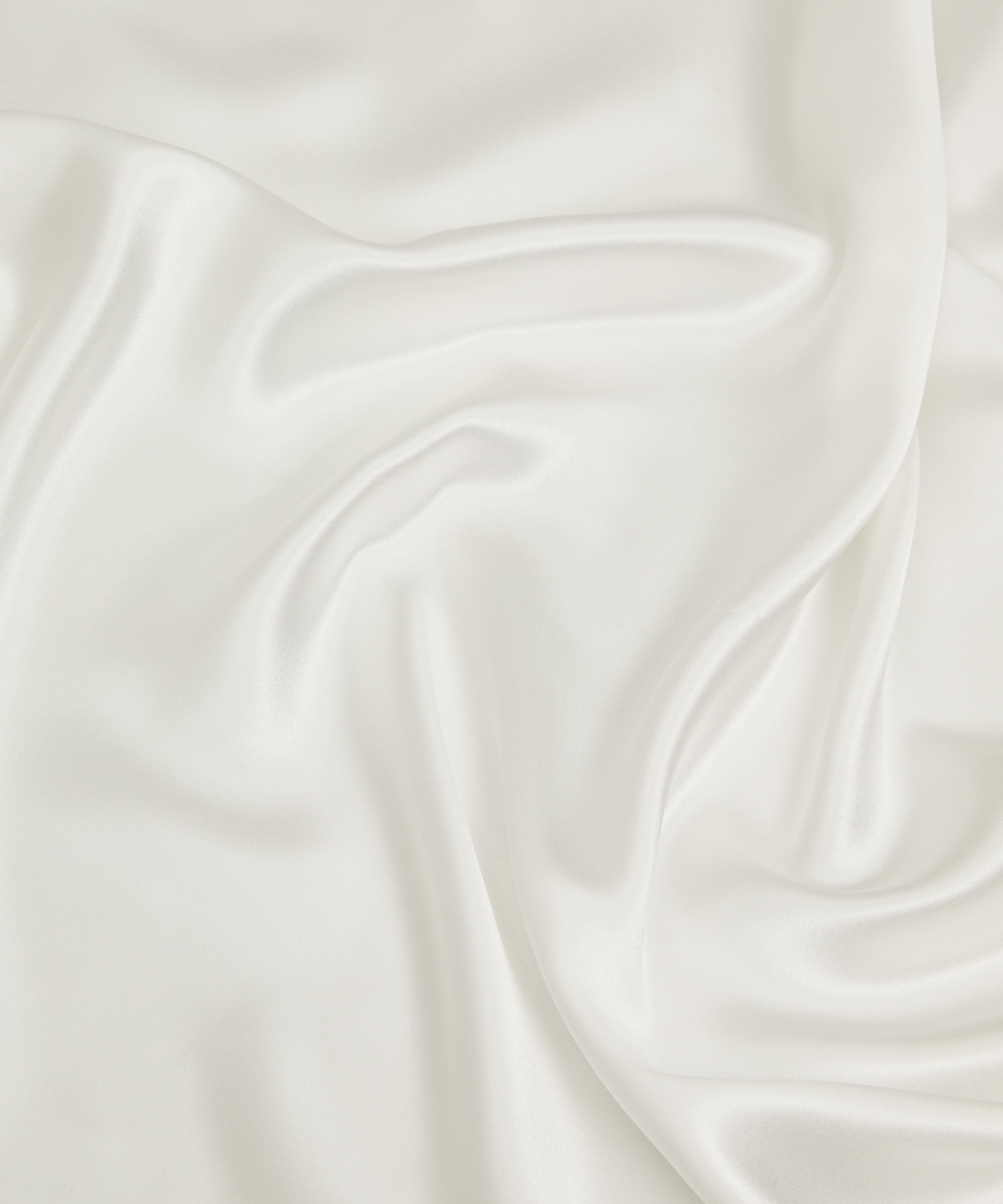 Liberty Fabrics - Ice White Plain Silk Satin image number 3