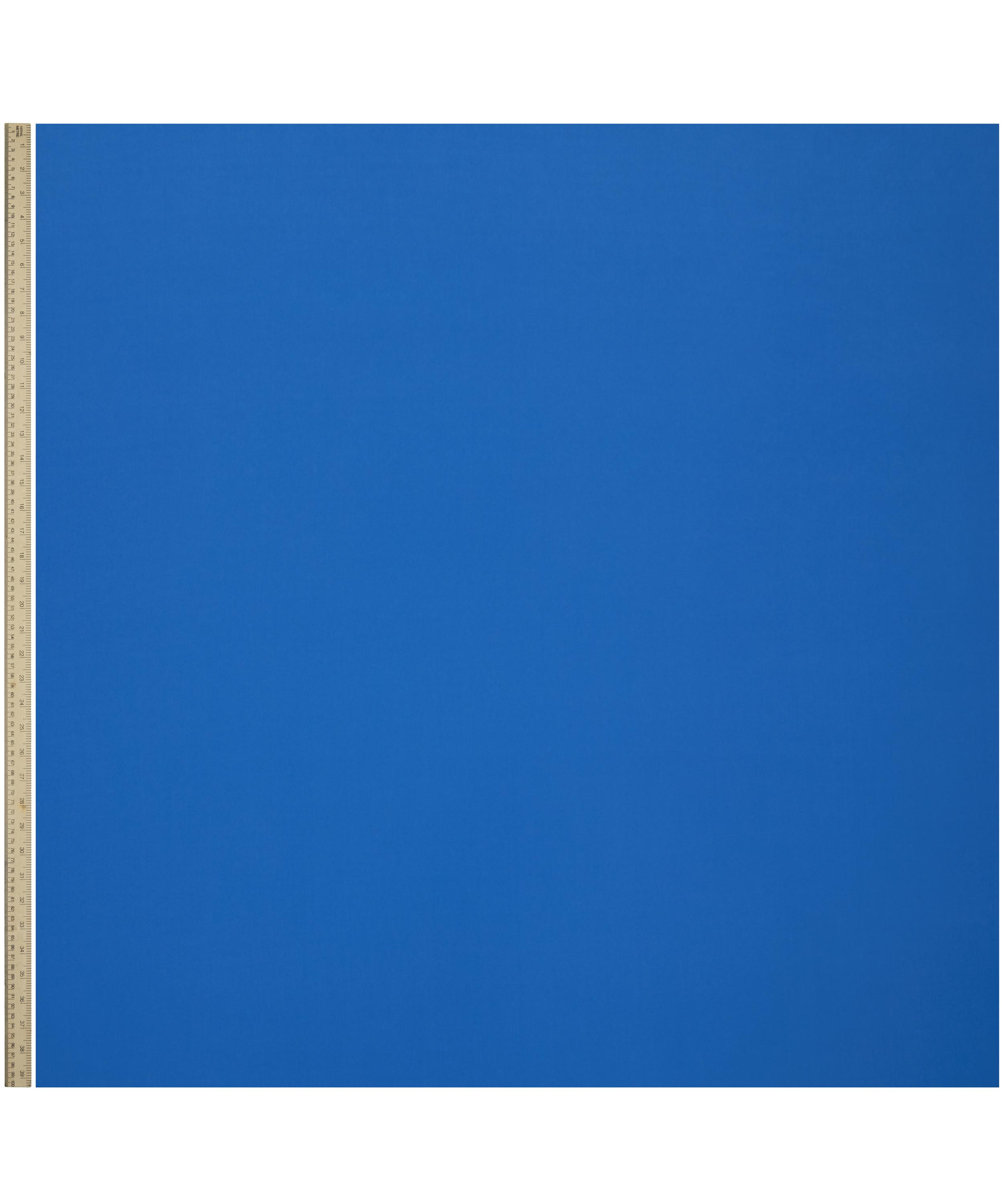 Liberty Fabrics - Peacock Blue Plain Silk Crepe de Chine image number 1