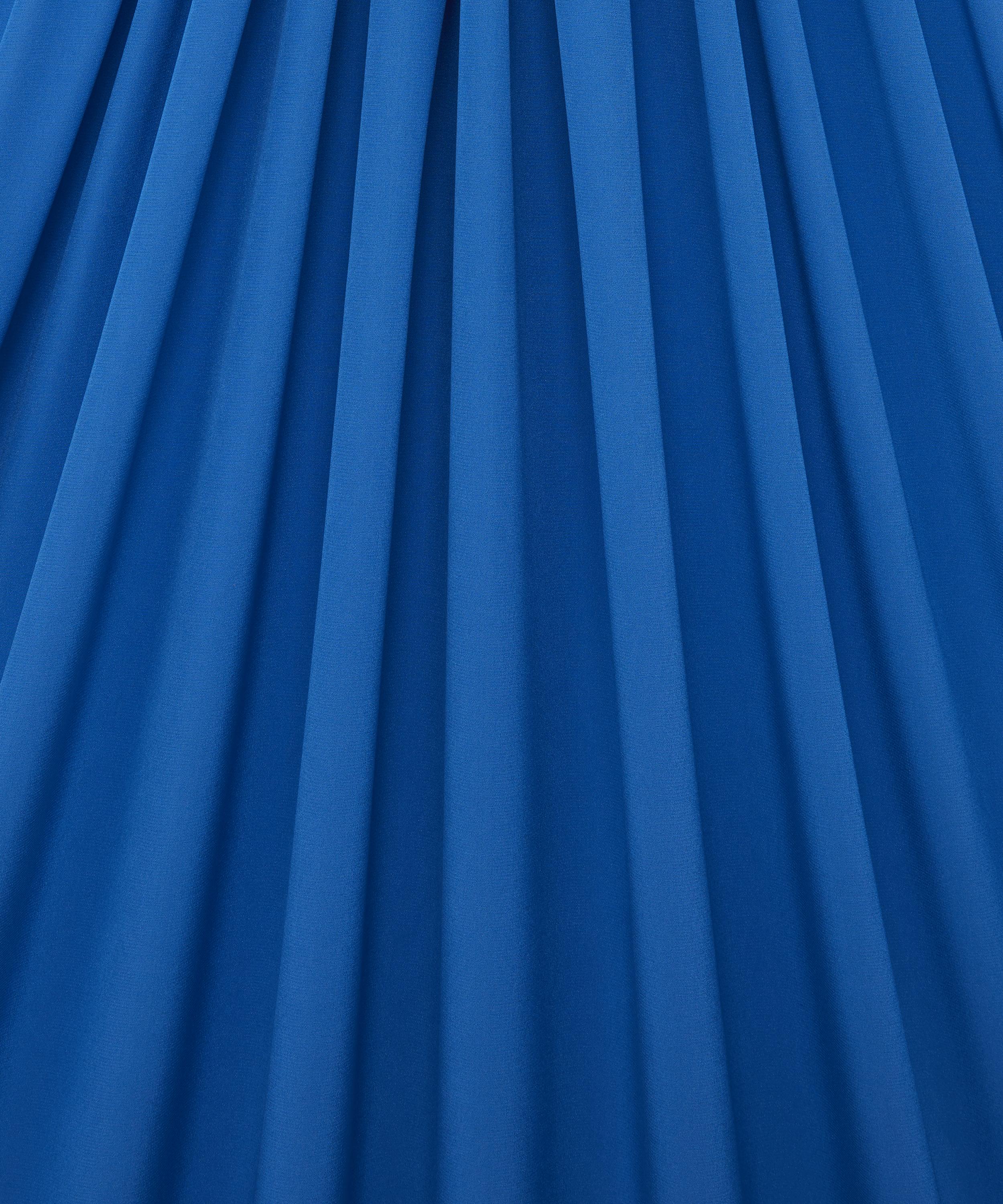 Liberty Fabrics - Peacock Blue Plain Silk Crepe de Chine image number 2