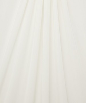 Liberty Fabrics - Ice White Plain Silk Crepe de Chine image number 2
