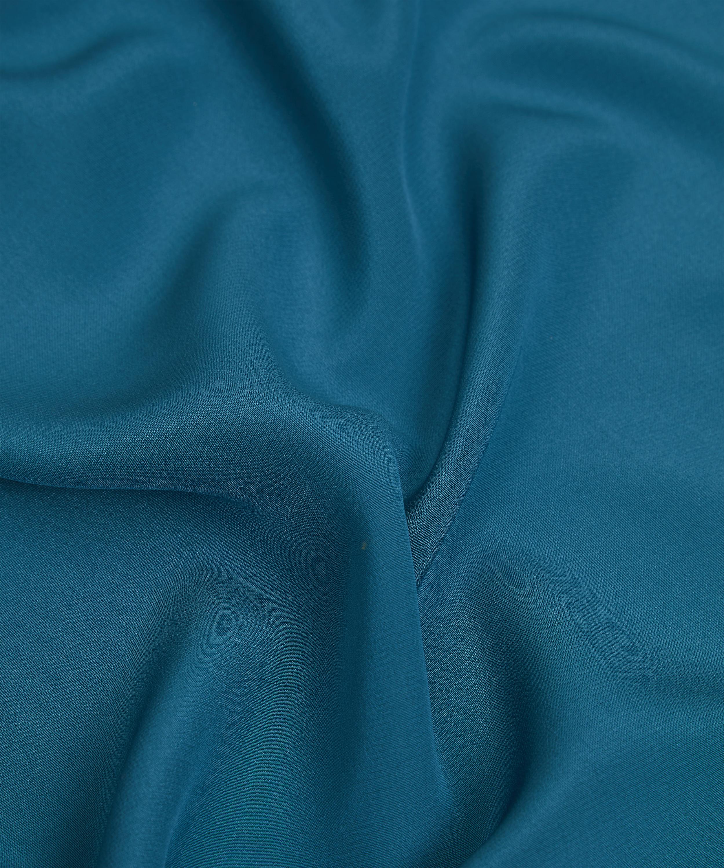 Liberty Fabrics - Kingfisher Plain Silk Crepe de Chine image number 3