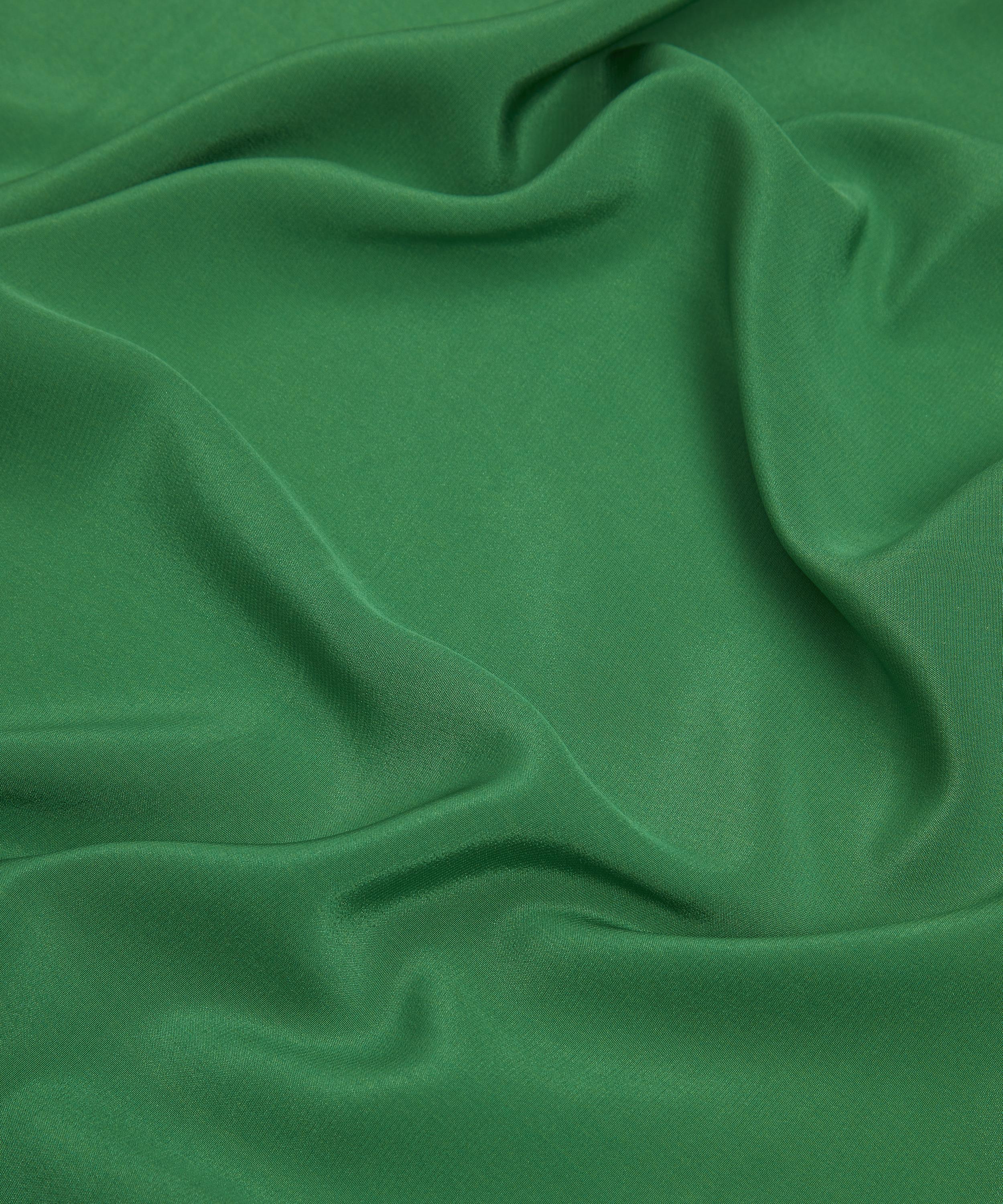 Liberty Fabrics - Emerald Plain Silk Crepe de Chine image number 3