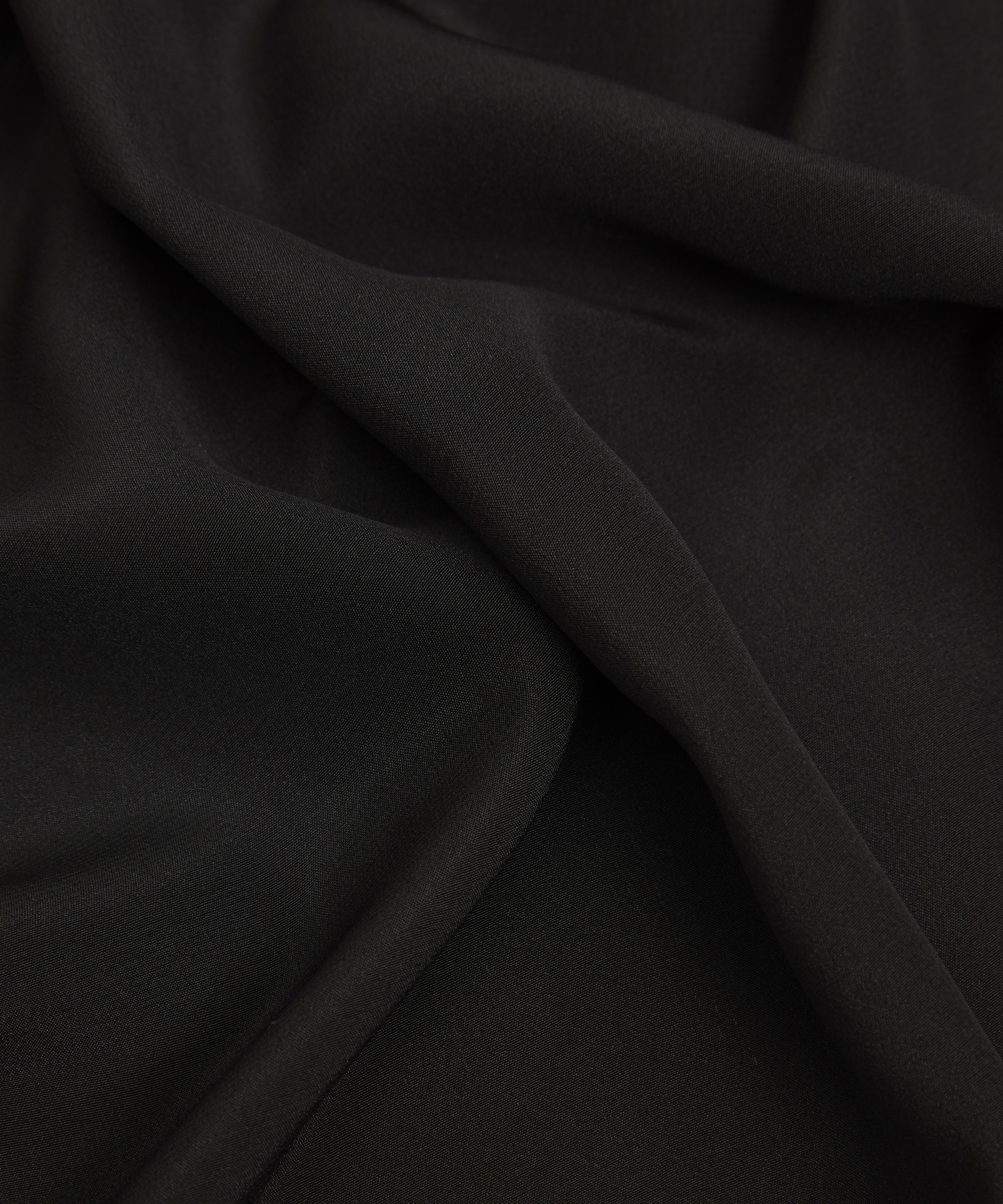 Liberty Fabrics - Coal Plain Silk Crepe de Chine image number 3
