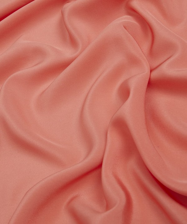 Liberty Fabrics - Coral Plain Silk Crepe de Chine image number 3