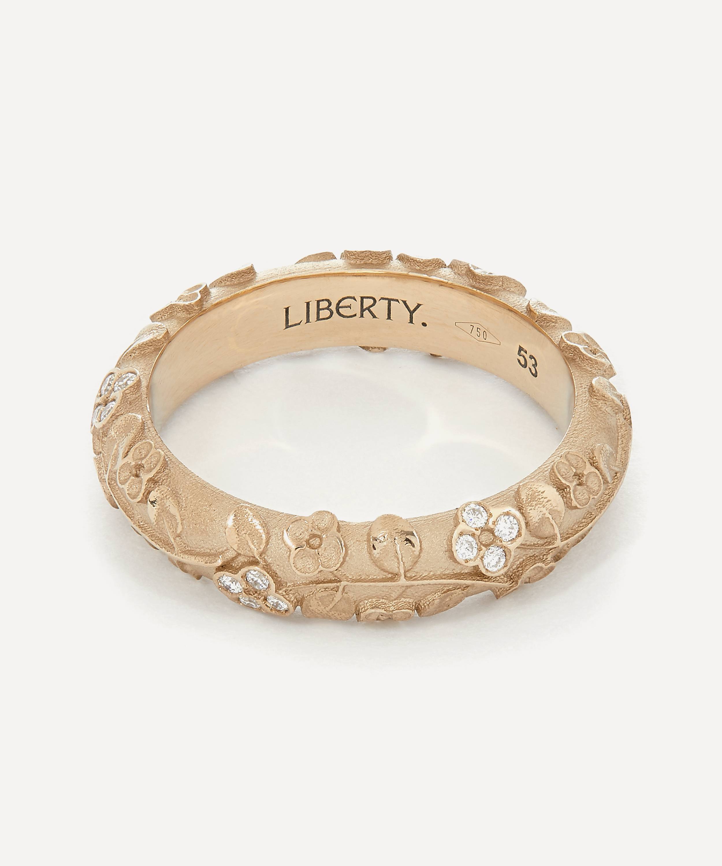 Liberty - 18ct White Gold Diamond Blossom Ring
