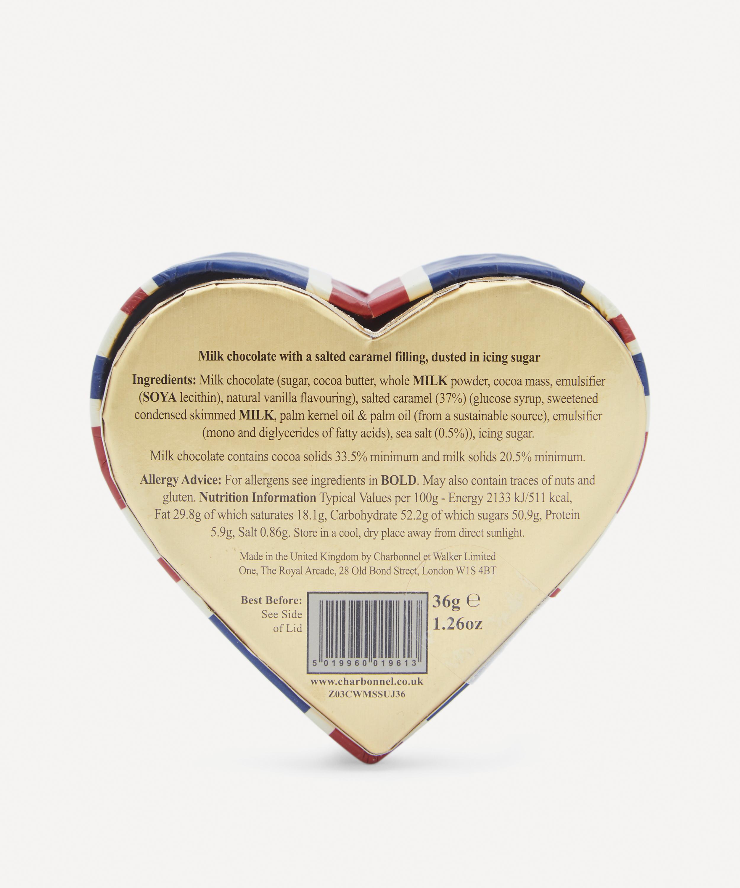 Charbonnel et Walker - Union Jack Heart Milk Sea Salt Caramel Truffles 36g image number 2