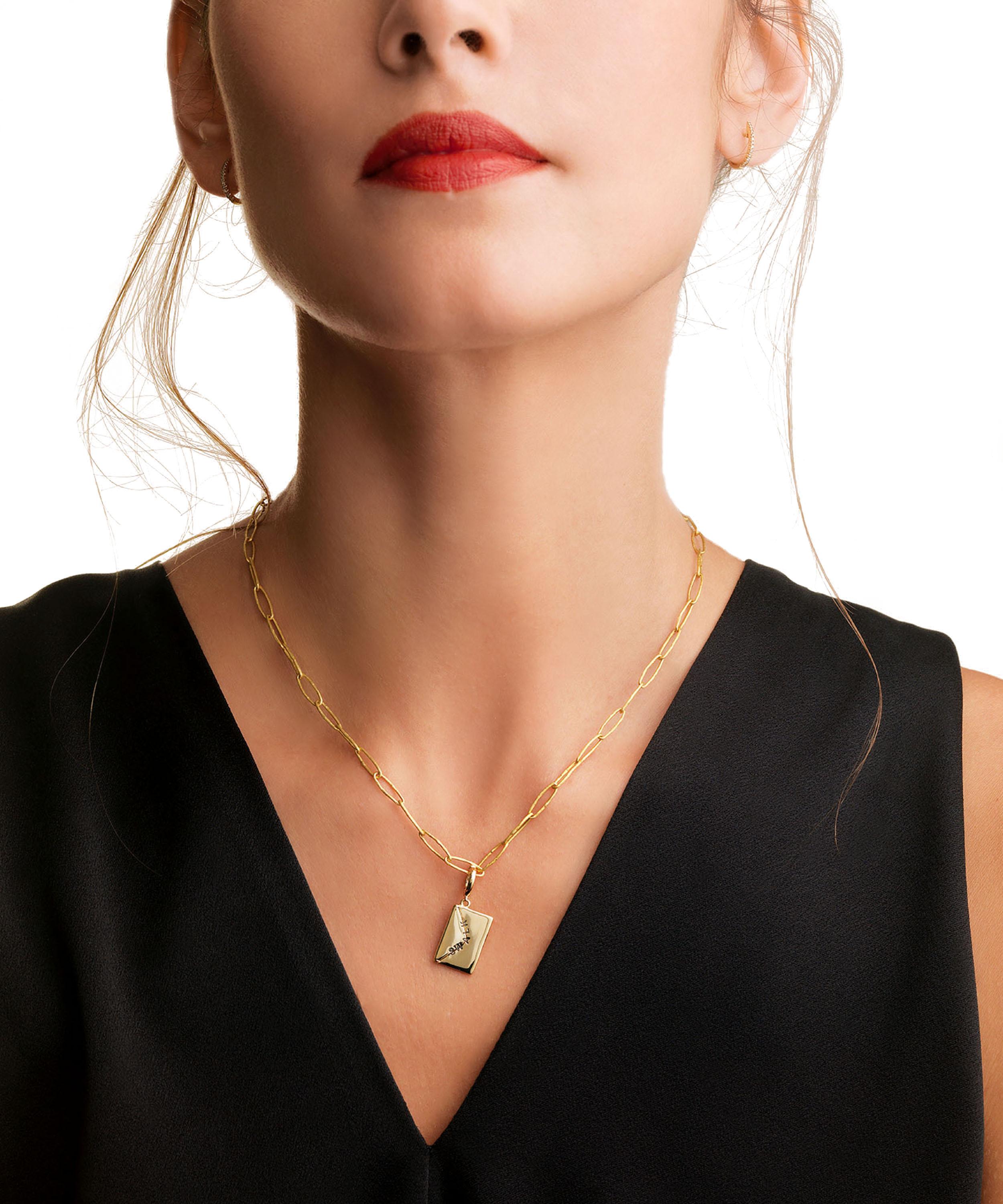 Annoushka - x The Vampire's Wife 18ct Gold 'Love Letter' Charm image number 1