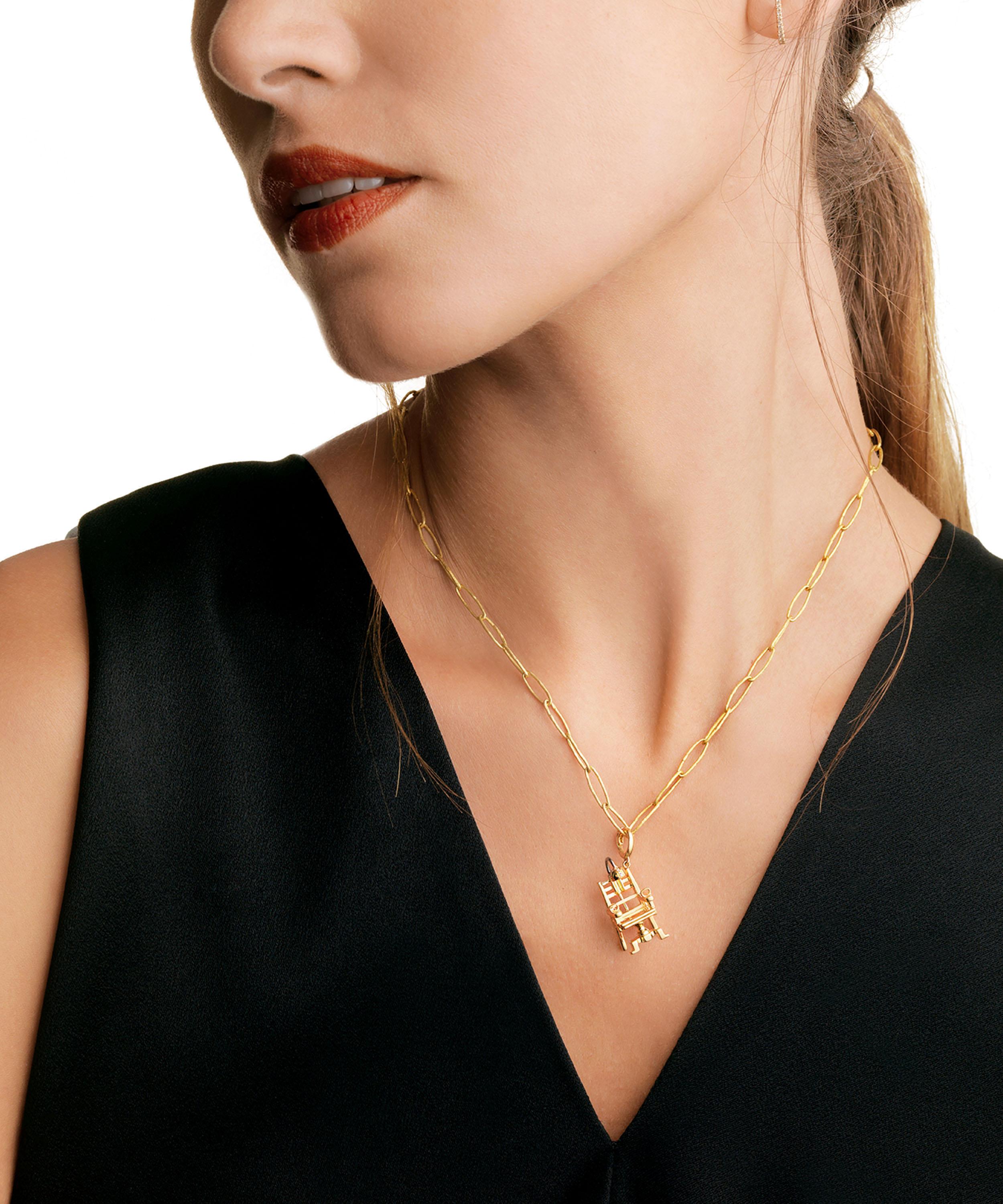 Annoushka - x The Vampire's Wife 18ct Gold 'The Mercy Seat' Diamond Charm image number 1