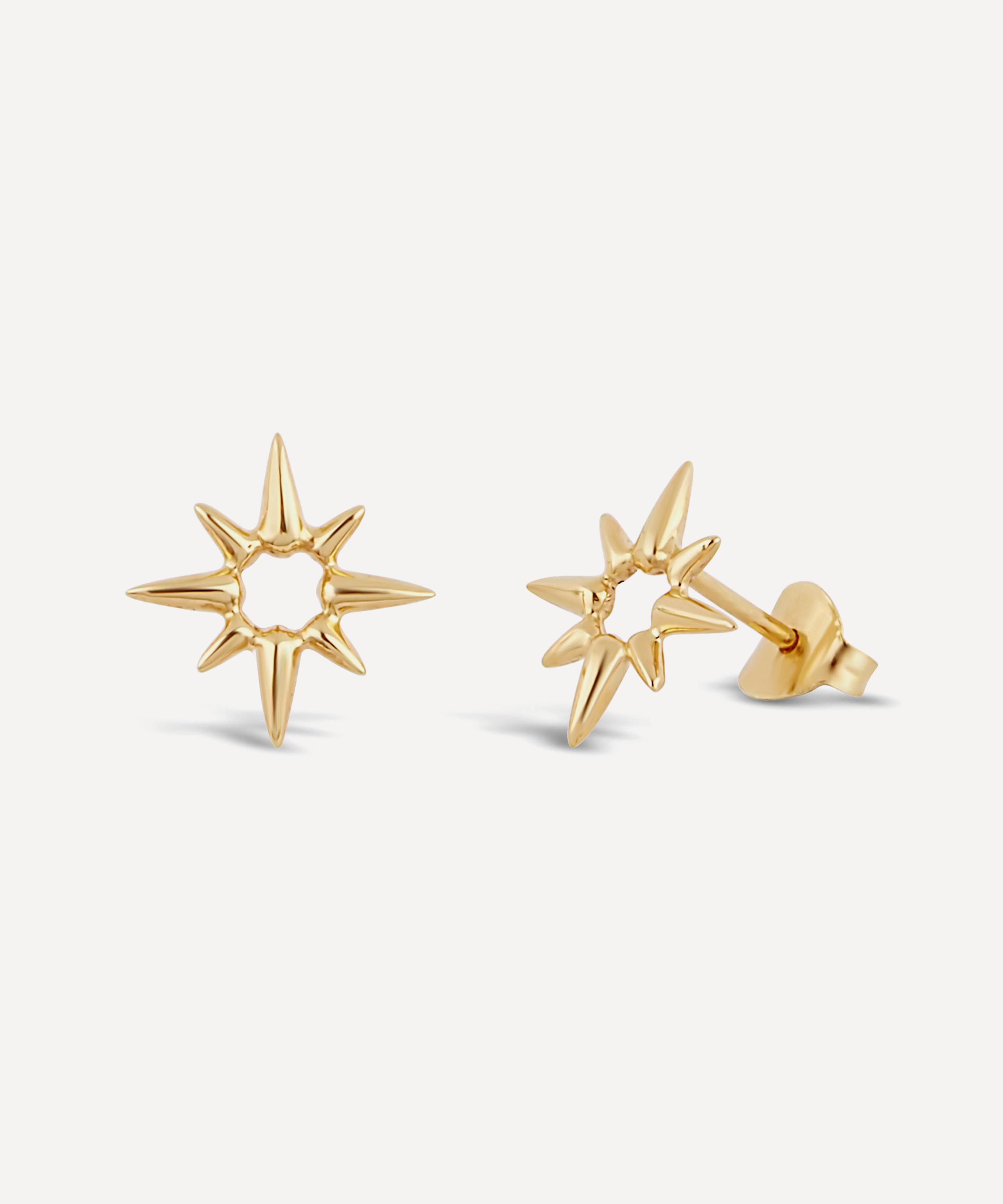 Dinny Hall - Gold Plated Vermeil Silver Sunbeam Marianne Stud Earrings