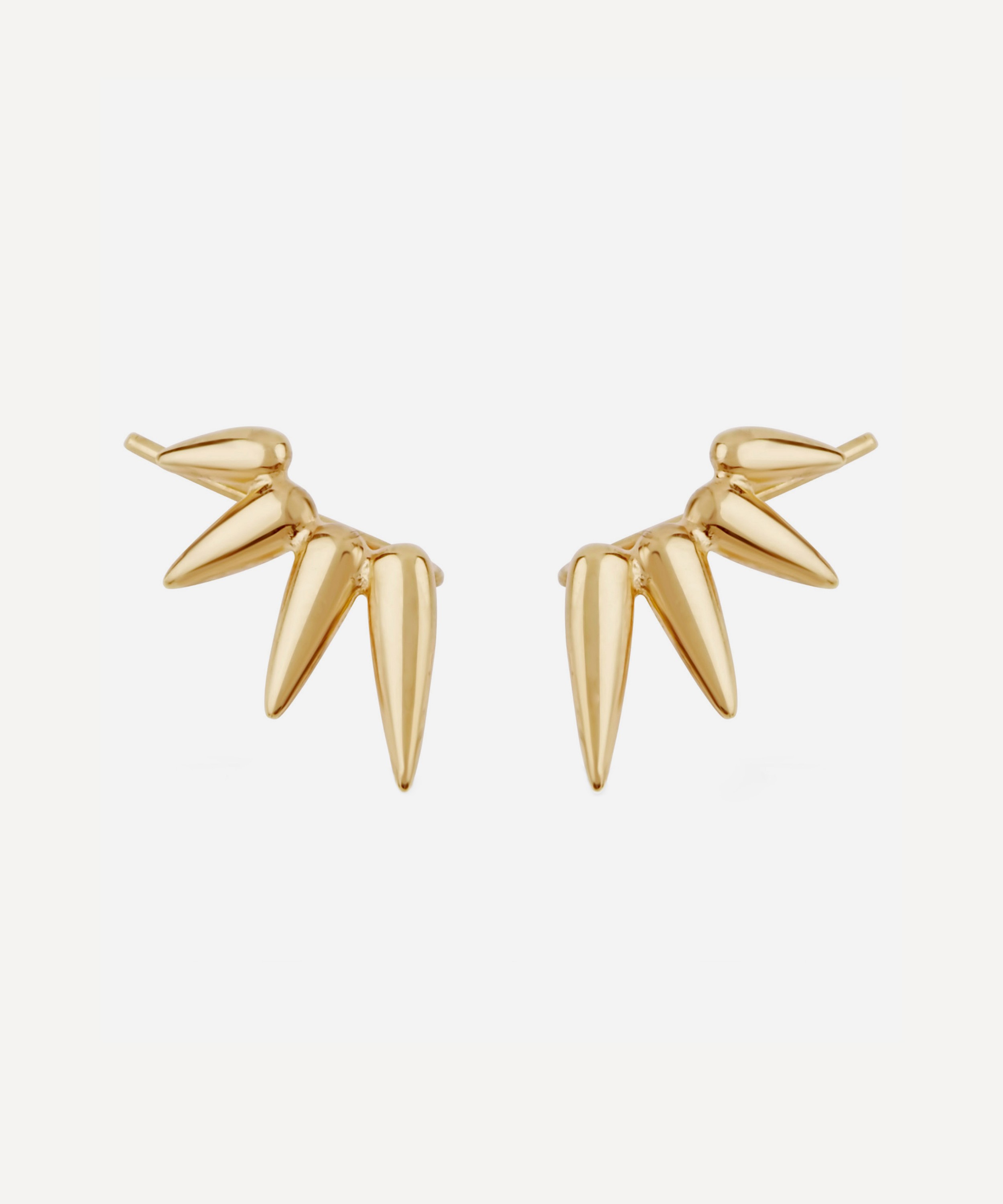 Dinny Hall - Gold Plated Vermeil Silver Sunbeam Christina Crawler Hook Earrings image number null