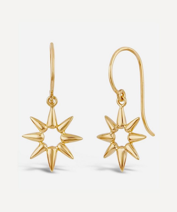 Dinny Hall - Gold Plated Vermeil Silver Sunbeam Emma Mini Drop Earrings image number null