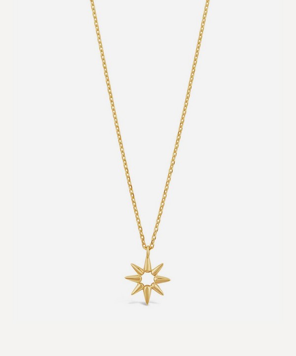 Dinny Hall - Gold Plated Vermeil Silver Sunbeam Edith Mini Pendant Necklace image number null