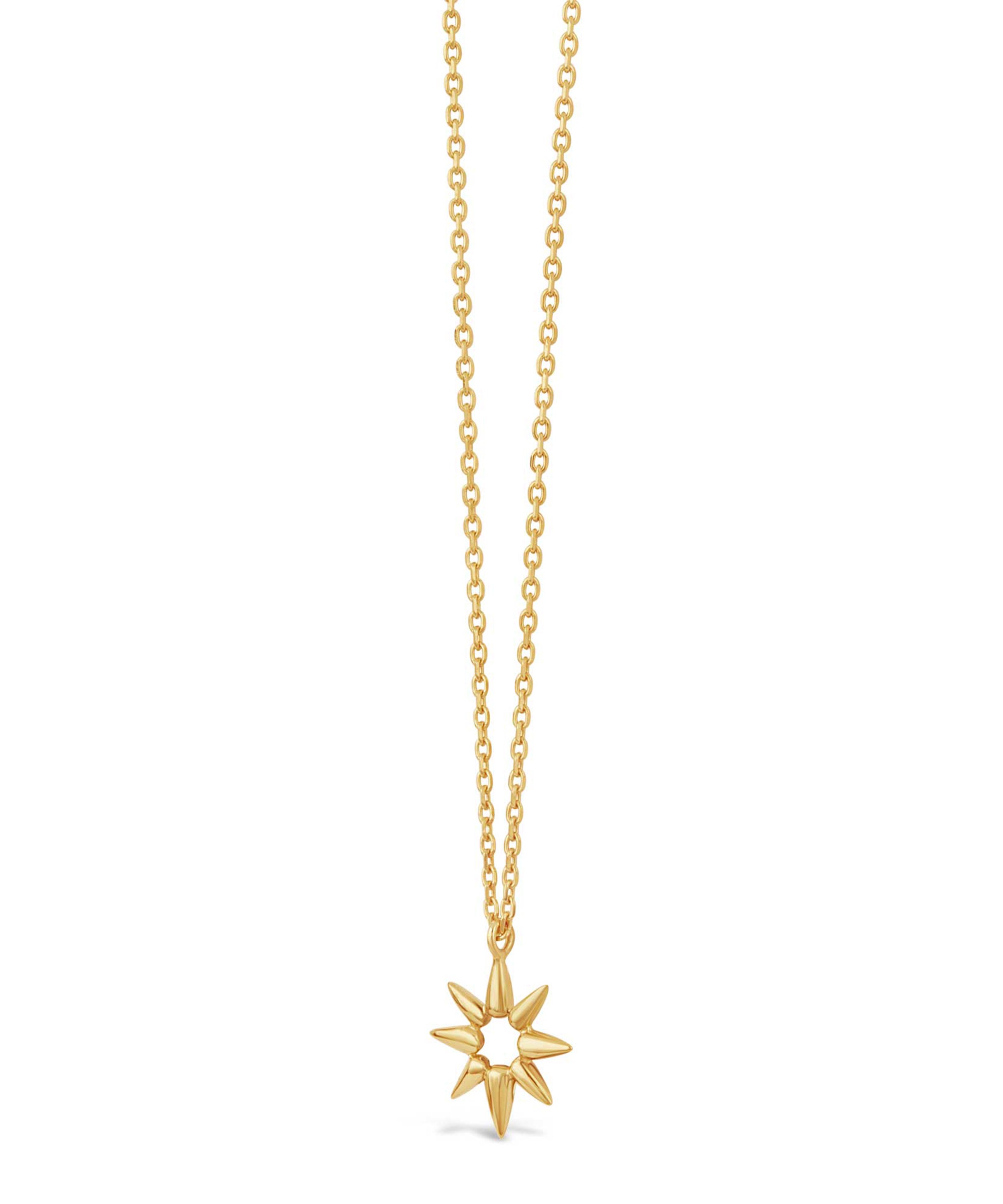 Dinny Hall - Gold Plated Vermeil Silver Sunbeam Edith Mini Pendant Necklace image number 2