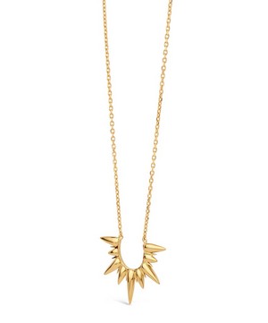 Dinny Hall - Gold Plated Vermeil Silver Sunbeam Alexa Large Pendant Necklace image number 2