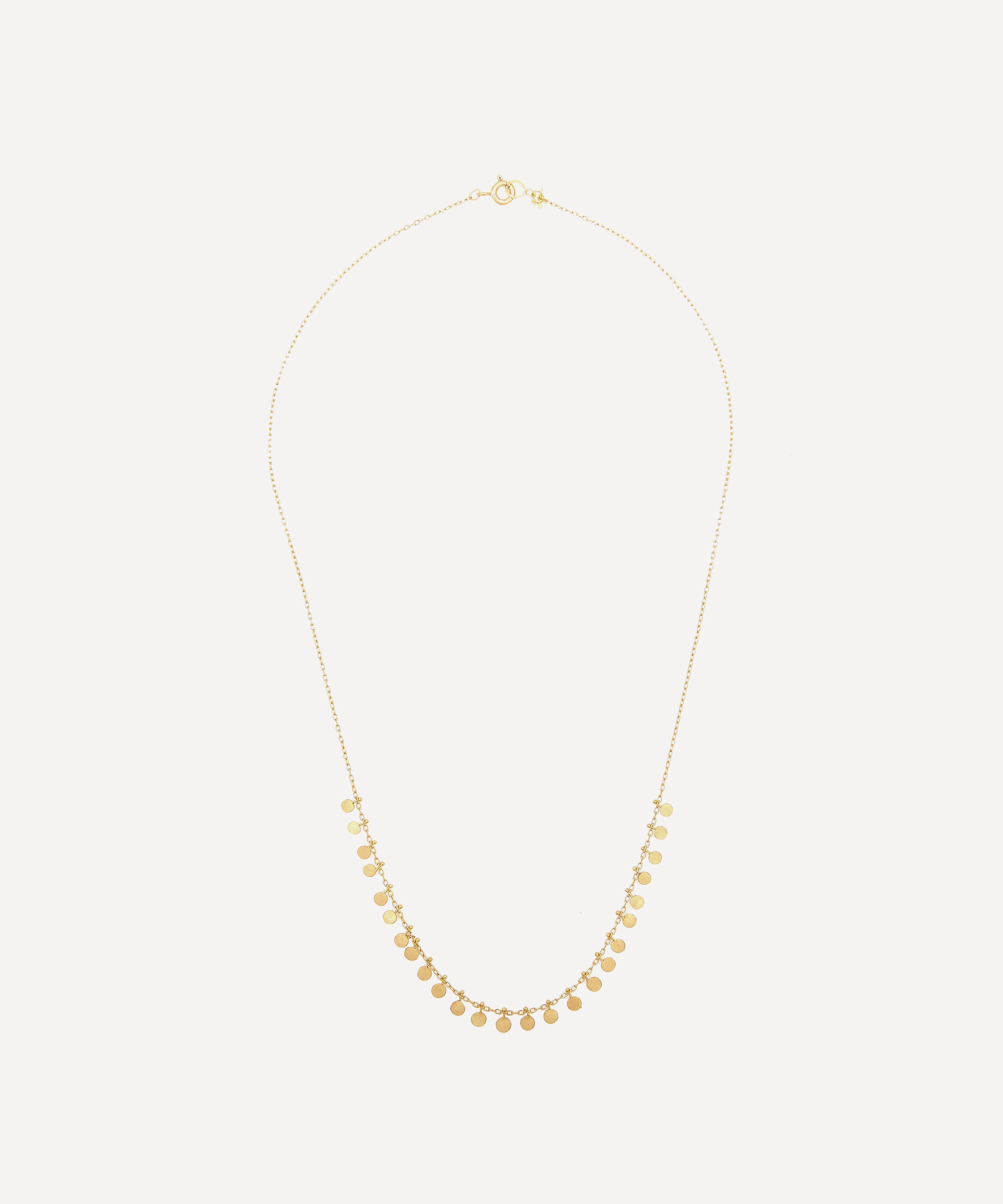 Sia Taylor - Gold Medium Dots Necklace image number 0