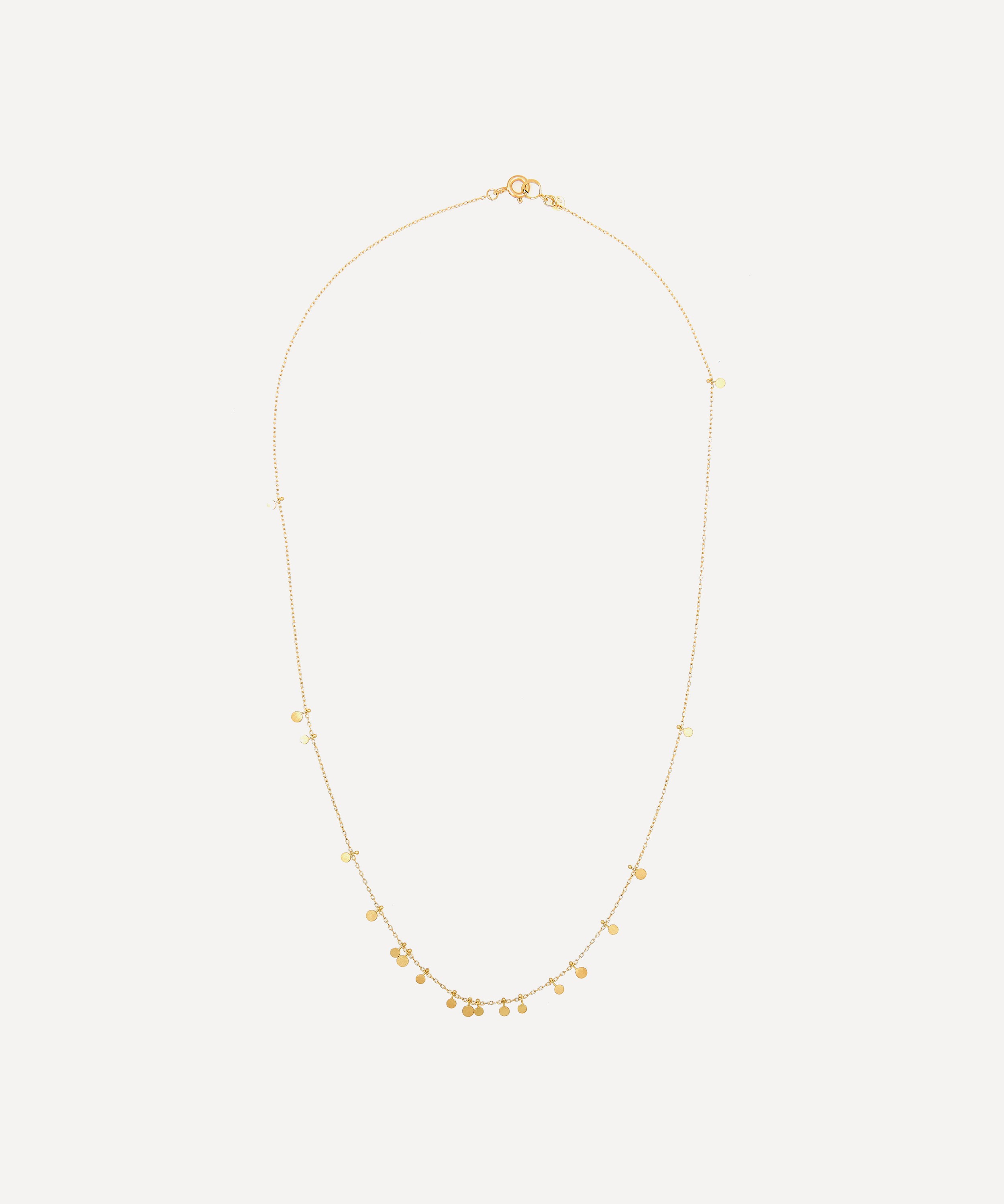 Sia Taylor - Gold Tiny Random Dots Necklace image number 0