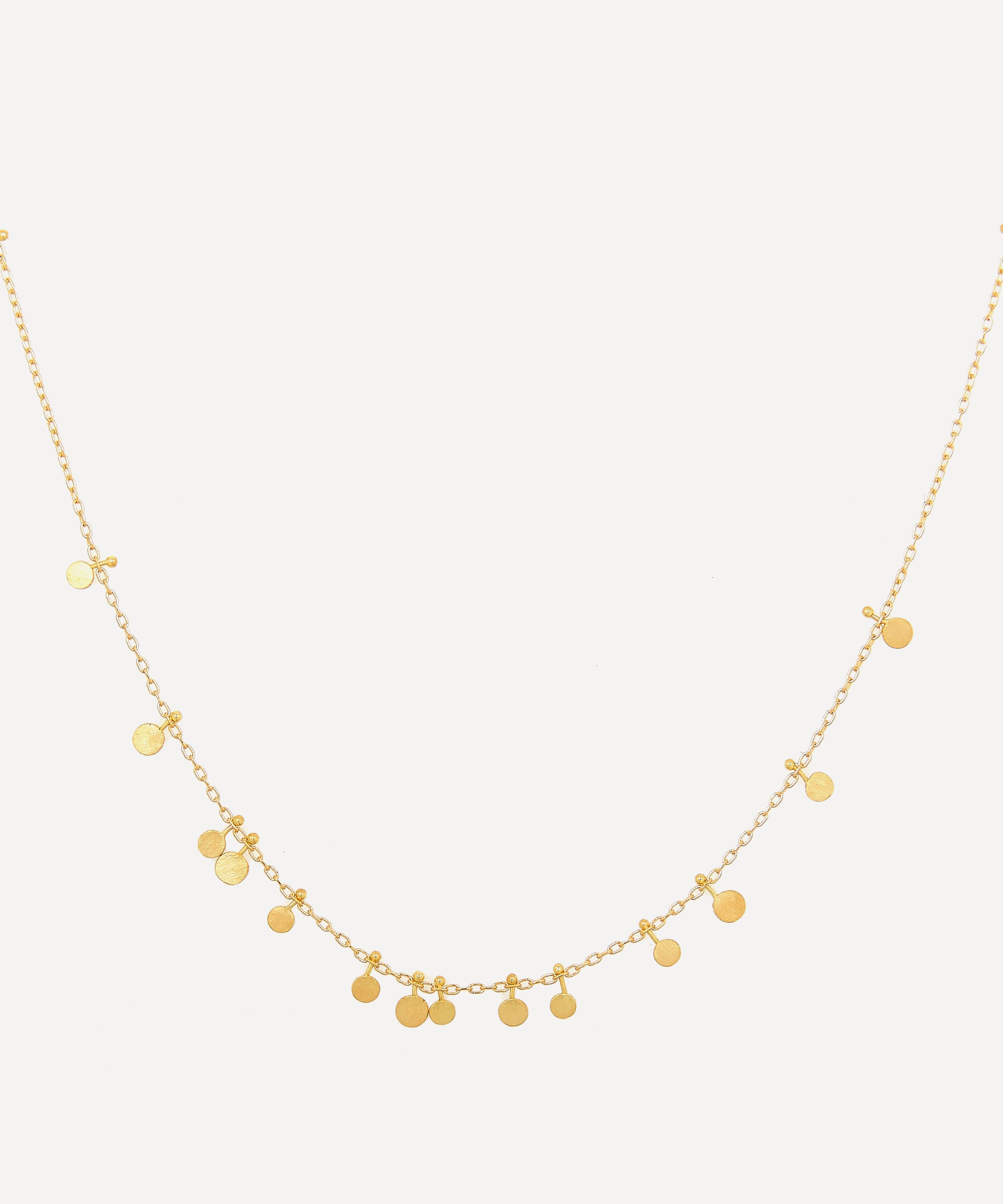 Sia Taylor - Gold Tiny Random Dots Necklace image number 2