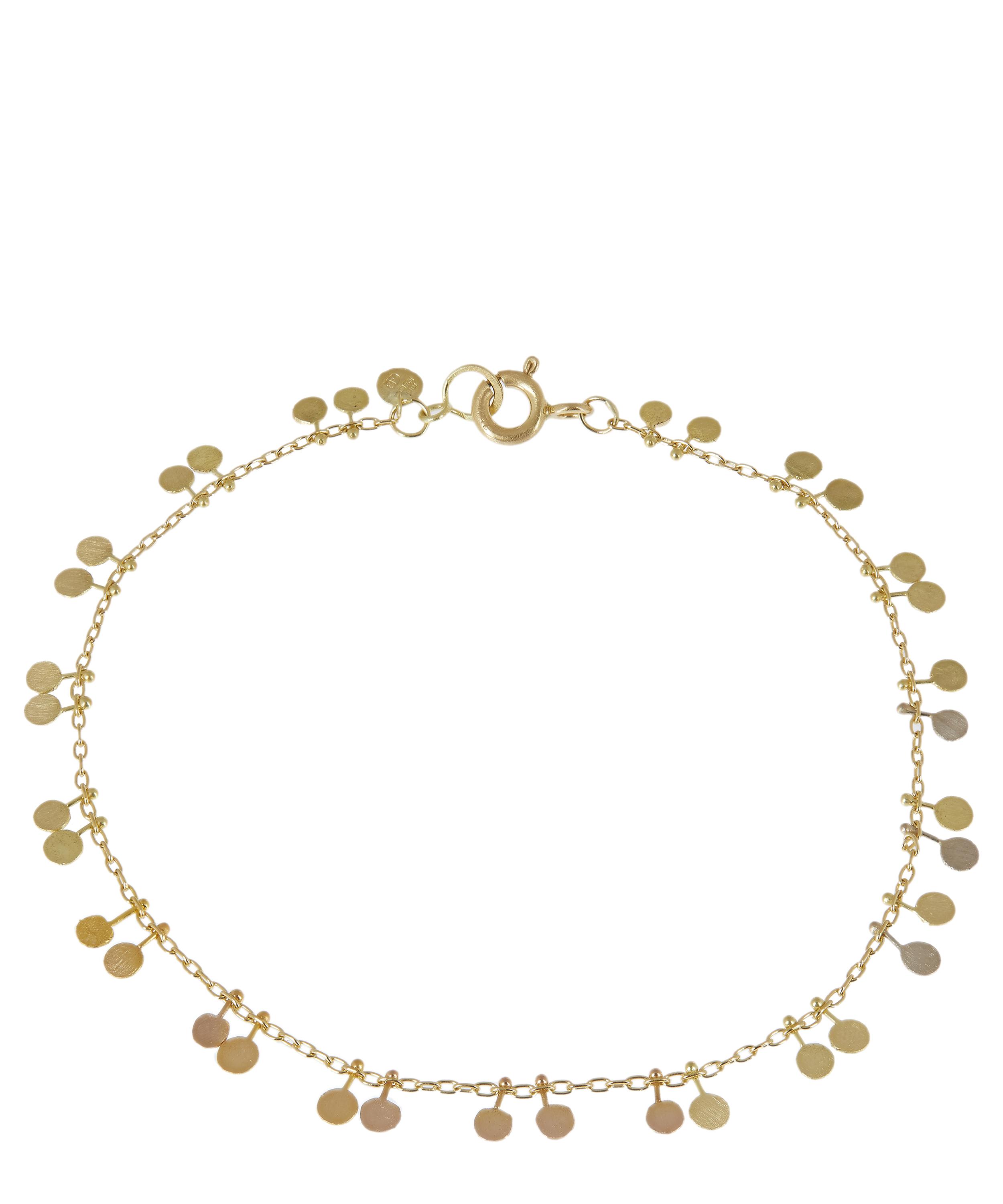 Sia Taylor - Gold Rainbow Tiny Double Dots Bracelet image number 0