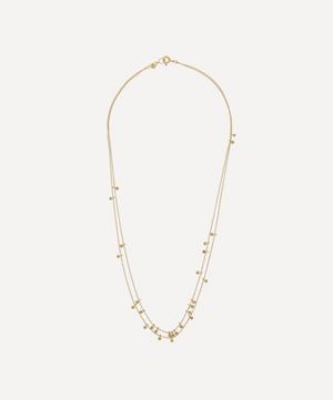Sia Taylor - Gold Tiny Dots Double Chain Necklace image number 2