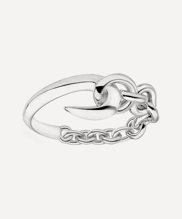 Shaun Leane - Silver Hook Chain Ring image number null