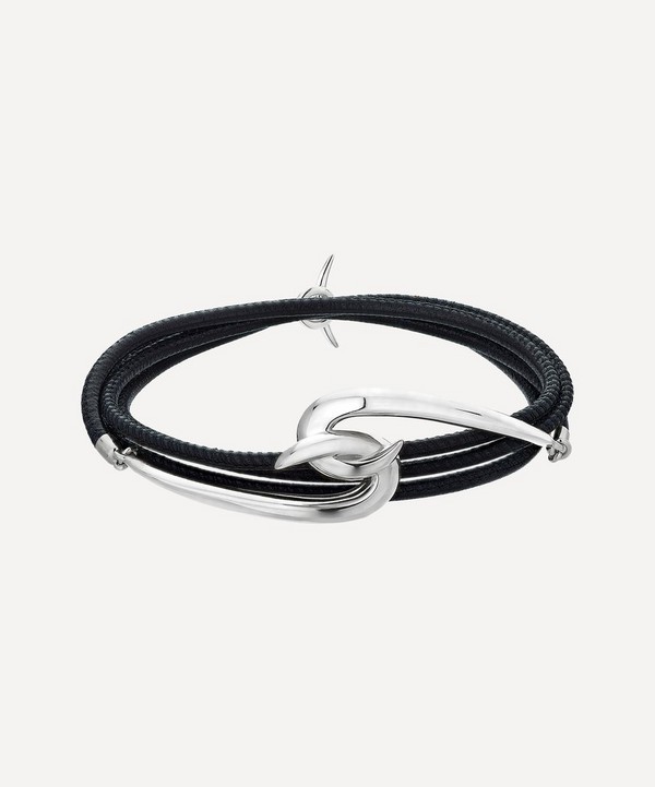 Shaun Leane - Silver Hook Leather Bracelet image number null