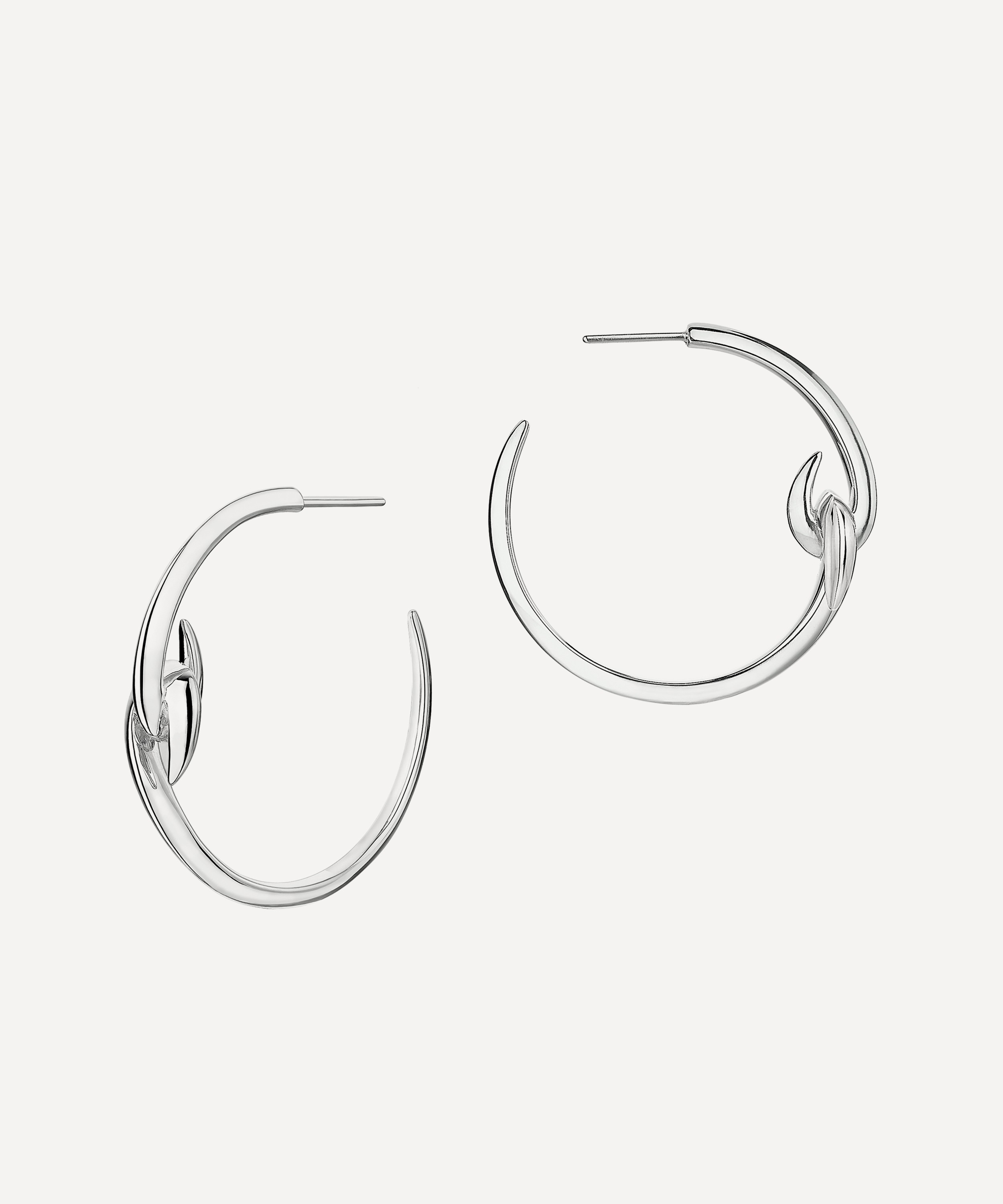 Shaun Leane - Silver Hook Hoop Earrings image number 0