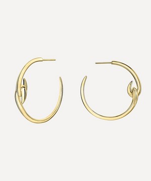 Shaun Leane - Gold Plated Vermeil Silver Hook Hoop Earrings image number 0