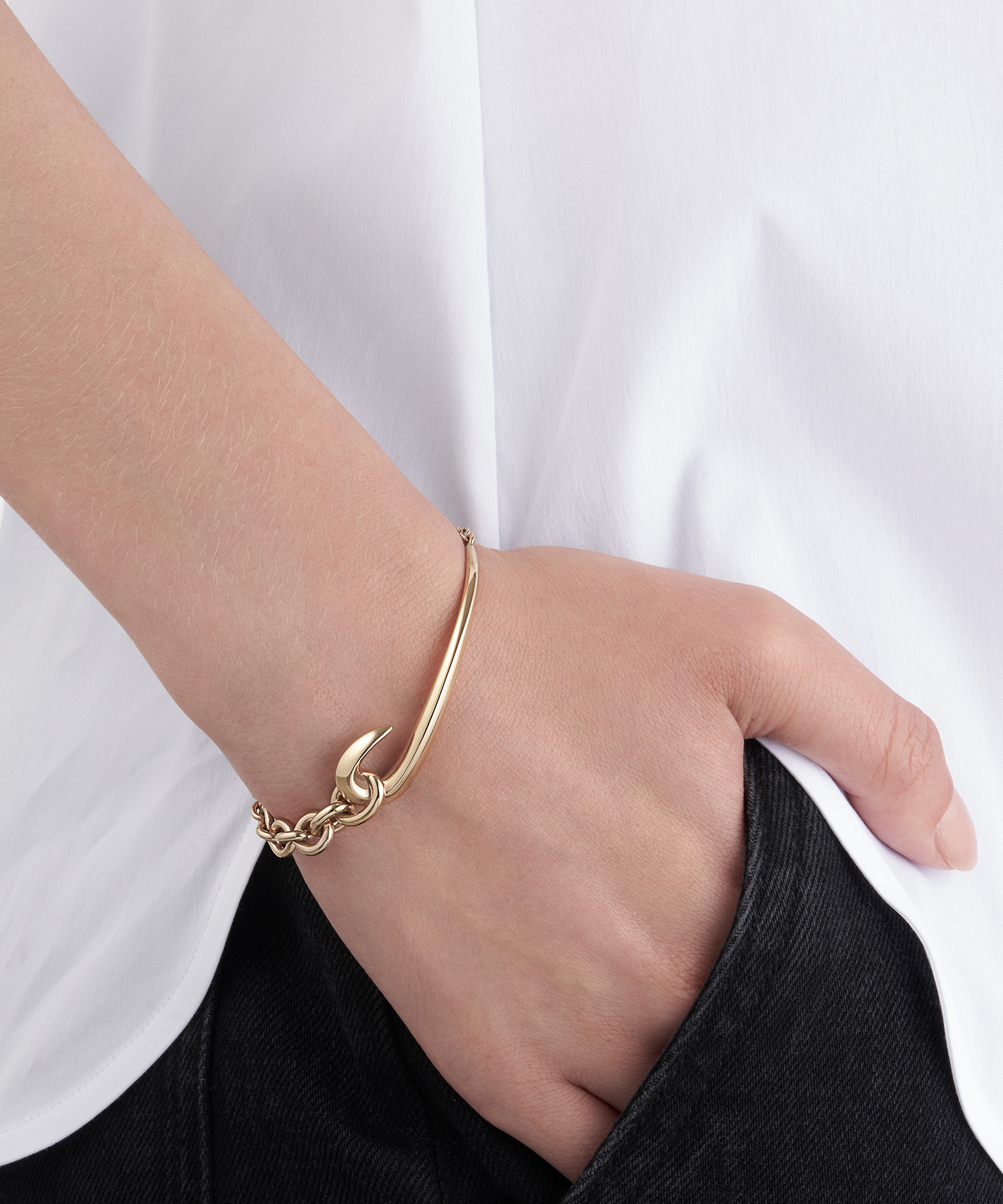 Shaun Leane Gold Plated Vermeil Silver Hook Chain Bracelet