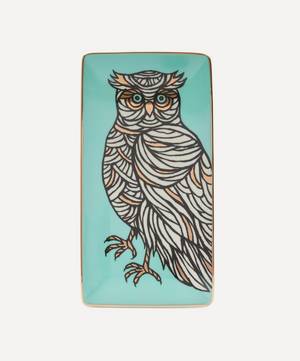 Owl Porcelain Rectangular Tray