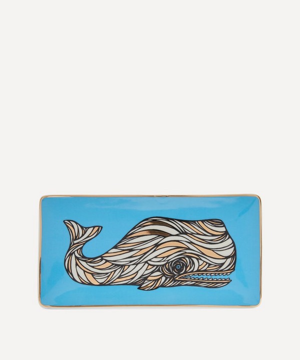 Patch NYC - Whale Porcelain Rectangular Tray image number null