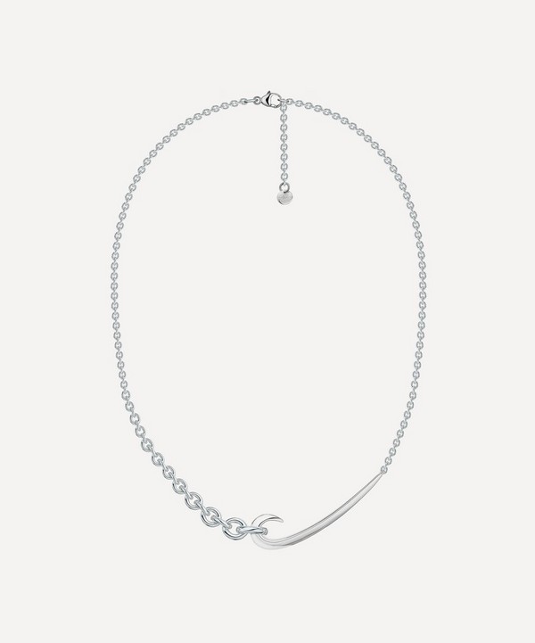 Shaun Leane - Silver Hook Chain Choker Necklace image number null