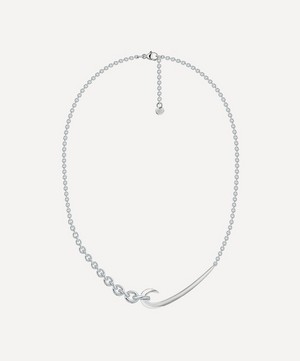 Shaun Leane - Silver Hook Chain Choker Necklace image number 0
