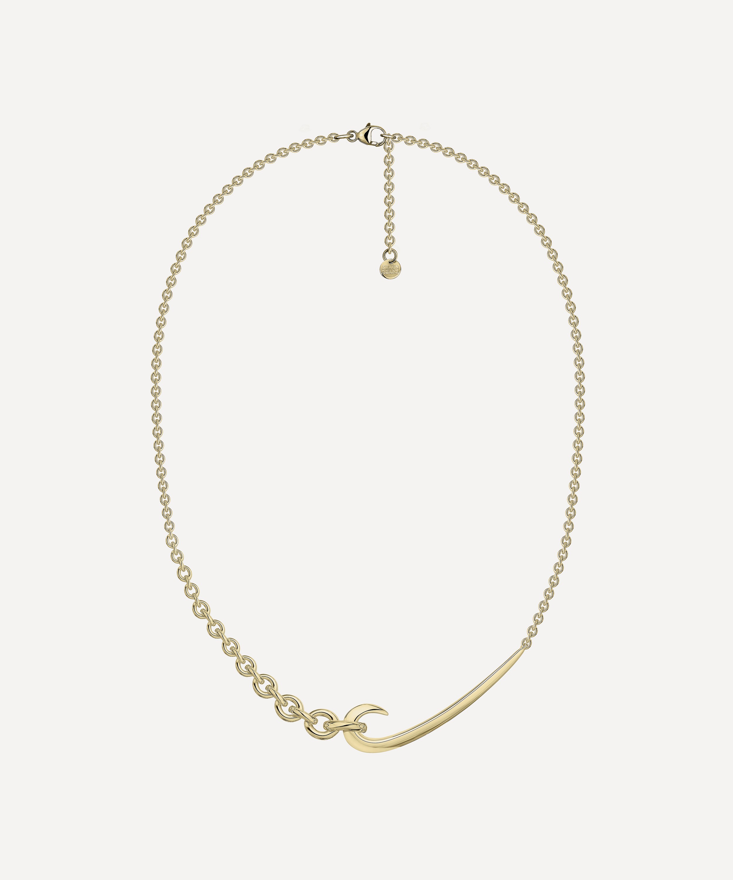 Shaun Leane - Gold Plated Vermeil Silver Hook Chain Choker Necklace image number 0