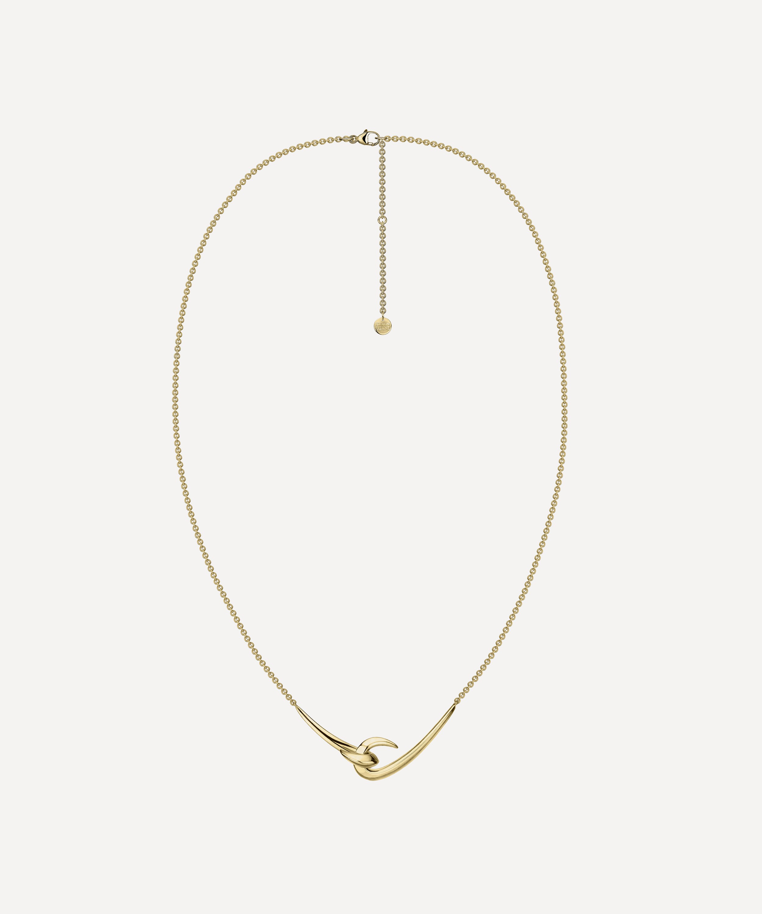 Shaun Leane - Gold Plated Vermeil Silver Hook Pendant Necklace image number 0
