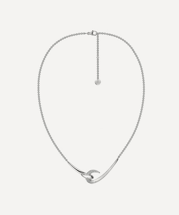 Shaun Leane - Silver Hook Diamond Pendant Necklace